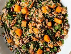 Salade de quinoa courge rôtie et pacanes - recette - Debbie Dufour Tupperware